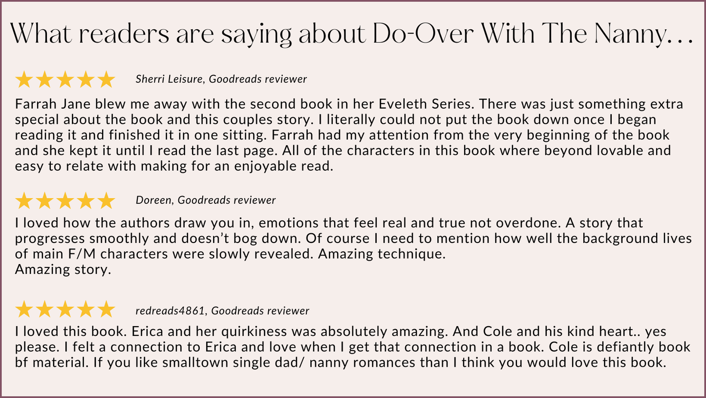 Do-Over With The Nanny: A Small Town Single Dad Romance