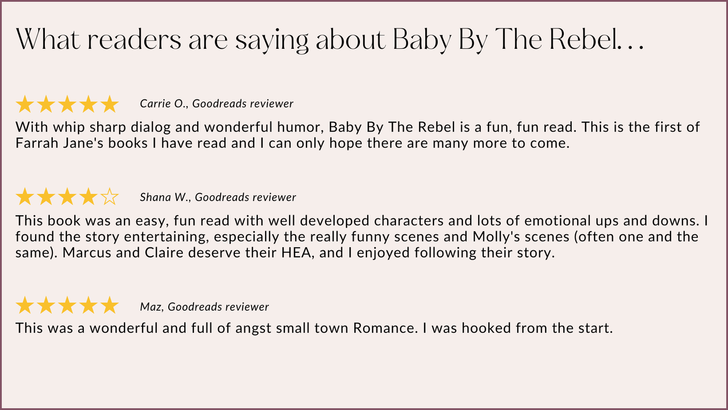 Baby By The Rebel: A Small Town Off-Limits Romance